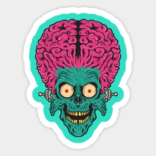 Mars Attacks! Alien Head Sticker